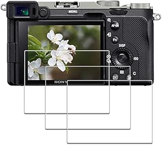 Screen Protector for Sony Alpha A7C A7S III 7C 7S III A7SIII A7SM3 [3+1 Pack]  iDaPro Tempered Glass Easy Installation