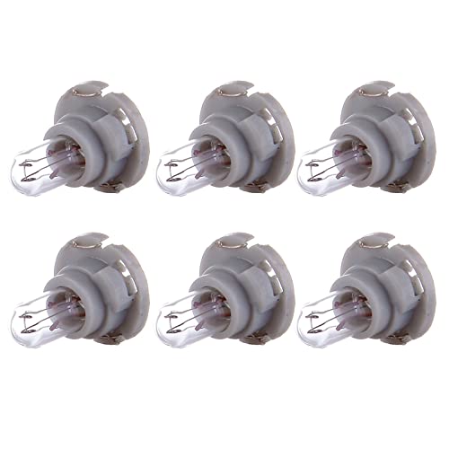 Cciyu 6 Pack Warm White T5/T4.7 Neo Wedge Halogen A/C Led Light Bulbs #TOP3