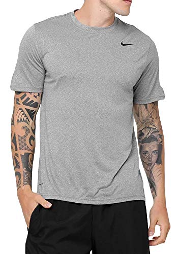 Nike Men's Legend 2.0 Short Sleeve Tee, Carbon Heather/Black/Black, 2X-Large #TOP17