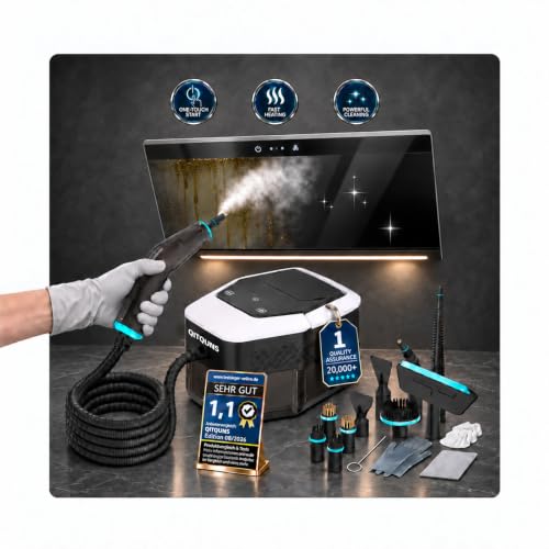 QITQUNS C4 Steam Cleaner【Industry No.1—320% Cleaning Force】2500W Handheld Steam Cleaner【6-Level Steam Control + 6X Safety Protection】German PTC, 1.8L Tank for Kitchen, Bathroom & Car