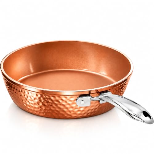Gotham Steel Hammered Copper 12 Inch Nonstick...