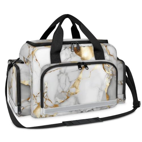 GzLeyigou First Aid Bags Empty, Abstract Marble Emergency Bag First Aid Kit Multiple Compartment Kit Carrier On Call Trauma Bag For Paramedics Emergency Medical Supplies Kit