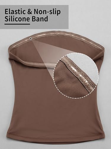 Image of Ibeauti Womens Tube Top Strapless Crop Tops Double Lined Sexy Y2K Going Out Off Shoulder Summer Top