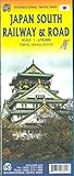 japan karte inseln  Japan South Railway & Road Map 1:670 000: doppelseitig, waterproof Japan South 670T., Stpl.Tokyo City Centre 15T., Tokyo Regional Map 400T.