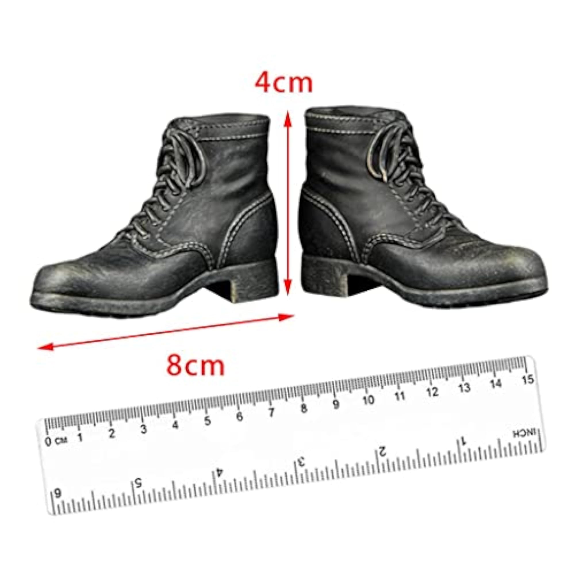 1/6th Scale Handmade Combat Boots for Action Figures