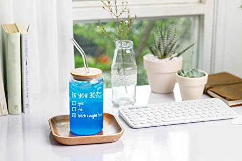 Neweleven 30Th Birthday Gifts For Her - 1993 30Th Birthday Decorations For Her - 30 Year Old Gifts, 30 Birthday Idea Presents For Women, Friends, Sister - 16 Oz Coffee Beer Can Glass #TOP5