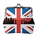 ZUNPNG Münzgeldbörse mit britischer Flagge, britische London-Schnalle, Vintage-Stil, Kiss-Lock Wechselgeldbörse für Damen und Mädchen