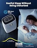 12L/Day Dehumidifiers for Home, 2026 Upgrade Dehumidifier with Large-capacity Water Tank & Drain Hose, Laundry Dry Mode, Real-Time Digital Humidity Display, 24H Timer, Ideal for Home/Office Damp - Image 6