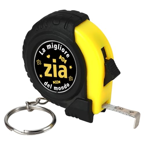 Huaceary Regalo Zia Natale Regalo per Zia Portachiavi Idee Regali Zie Compleanno Regalini Natale San Valentino per Lei Befana Idee Regali Donna Originali e Utili Zie Portachiavi Metro a Nastro