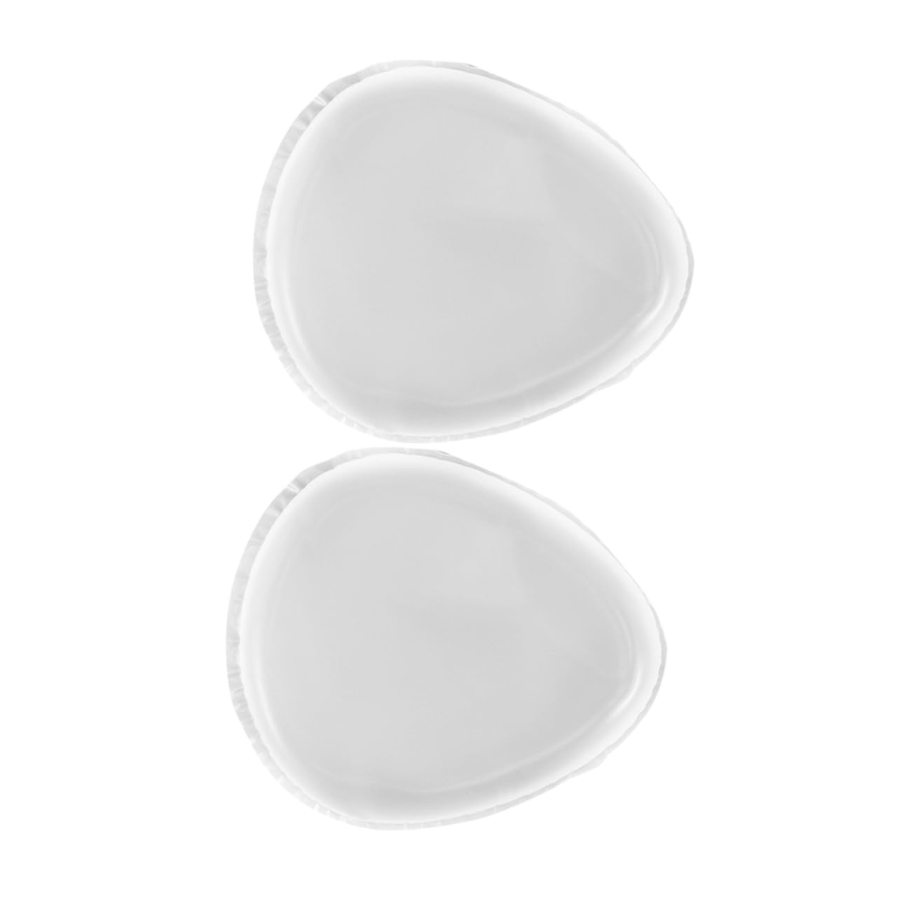 Ipetboom 2pcs Transparent Silicone Makeup Sponges for Smooth Application Lightweight Blending Tool for Foundation Concealer and Powder for Travel Go