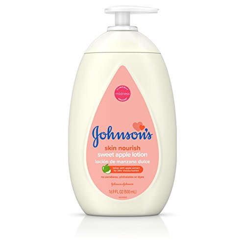Image of Johnson's Moisturizing Baby Lotion with Apple Extract, 16.9 Fluid Ounce