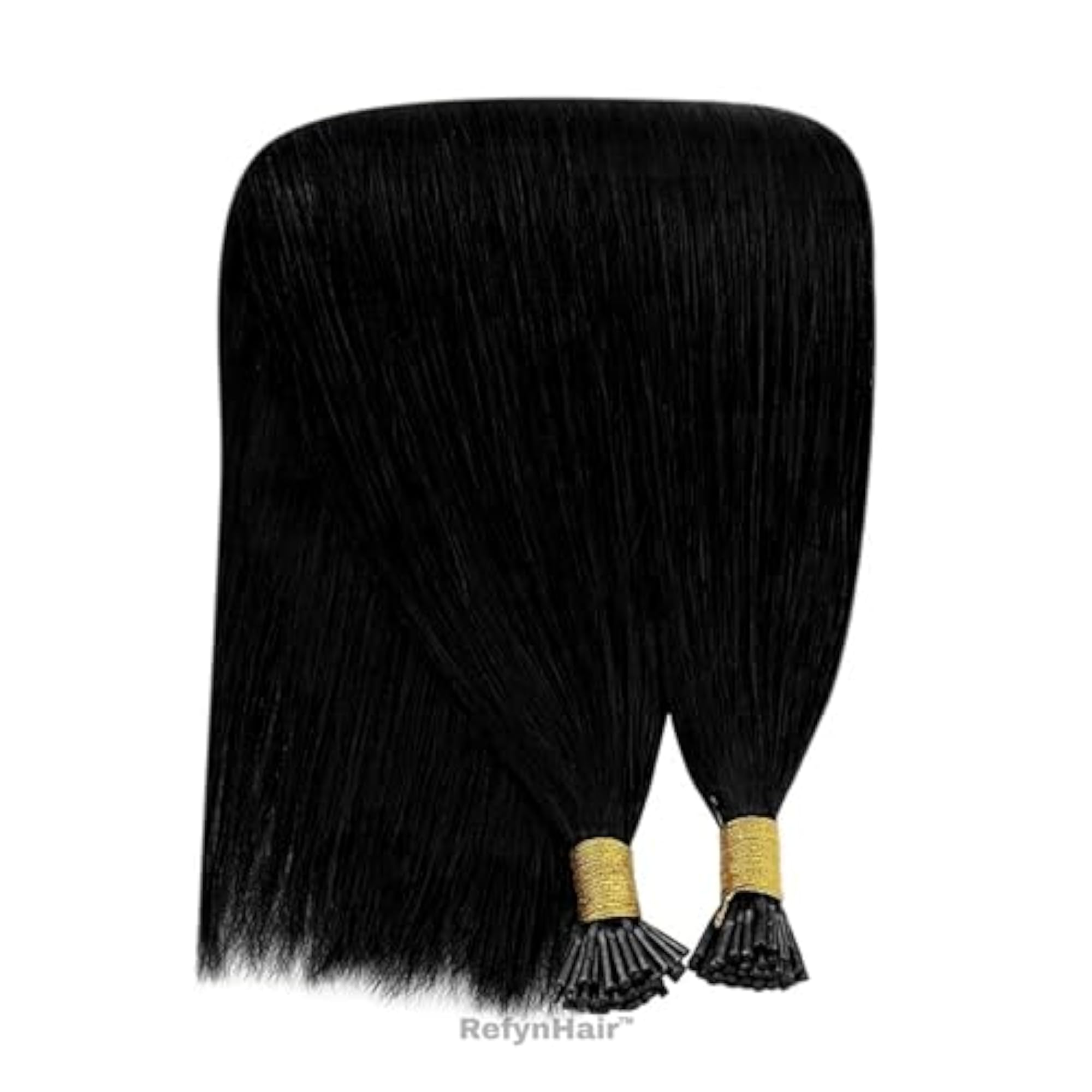 RyfynHair Women's Premium Permanent Human Hair I-Tip Extension