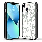 Odhtst Liquid Smiley iPhone 13 Case - Shockproof Protective Designer Cute Cool Cover Cartoon Art Aes