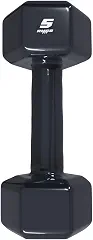 Rmg8 Fit - HALTER 5KG EMBORRACHADO SEXTAVADO PRETO