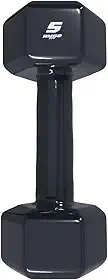 Rmg8 Fit - HALTER 5KG EMBORRACHADO SEXTAVADO PRETO