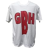 gbh punk rock ambulance  Gbh T Shirt- Punk Rock Discharge Varukers Exploited Men\'s Tee Color_ White,Size_ L