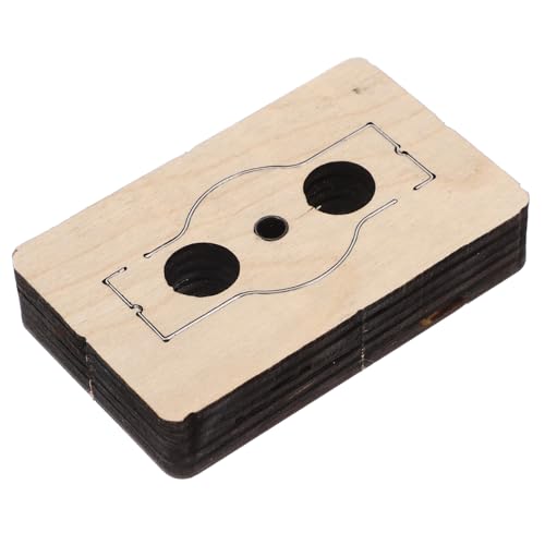 LALAFINA DIY Leather Cutting Mold Scarf Buckle Template Wooden Cutting Die Multi-use Craft Tool