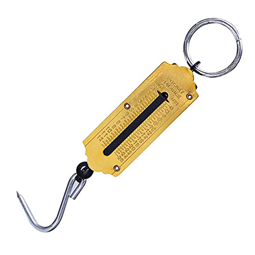 QAWSED Electronic Baggage Weighing Hook Weighing Pocket Portable Weight Mini Hook Scale Balance 12/25/ 50Kg Suitcase Hanging Luggage Scale,12Kg