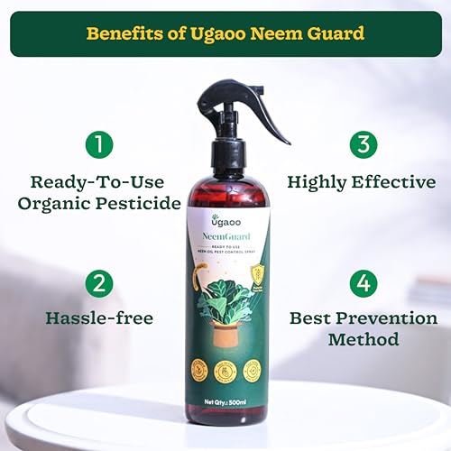 Image of Ugaoo Plant Care Combo of 3 | HumiGrow Humic Acid Spray, NeemGuard Neem Oil Insect Repellent & Seaweed Plant Tonic Spray | Ready to Use Organic Growth Booster & Protection - 500 ml each
