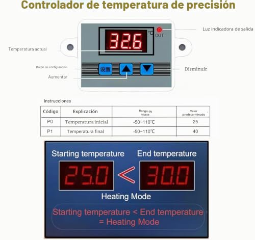 Miniatura 6 de Caja De Fermentación Para Hacer Pan, Armario De Fermentación Plegable Con Temperatura Ajustable Y Temporizador, Madre Gabinete Para Hornear Pan, Yogur