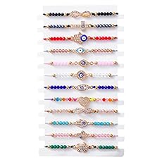 Image of 12 Pcs Evil Eye Bracelets. Brand catalog list of BONITTER. 