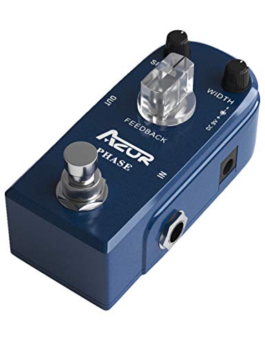 AZOR Pédale d’effet de guitare analogique Phaser – Mini pédale pour guitare électrique True Bypass - Les Beatles, Paul McCartney, John Lennon, RIngo Starr, George Harrison AZOR Pédale d'effet de guitare analogique Phaser - Mini pédale pour guitare électrique True Bypass – Image 3
