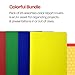 School Smart Report Cover, 3 Hole Fasteners, 8-1/2 x 11 Inches, Assorted Colors, Pack of 25