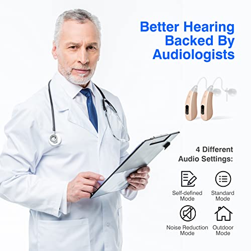 Rechargable Otc Hearing Aids For Seniors With Advanced Noise Cancellation For Hearing Loss Ear Aid Assistant Digital Sound Amplification Devices #TOP2