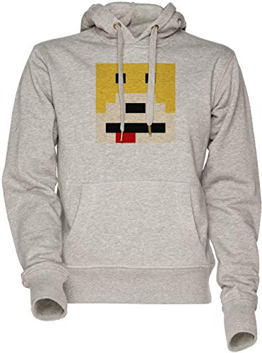 Stampato in EU VENDAX sig Oizo - Piatto Eric - Bagnato Unisex Felpa con Cappuccio Grigio