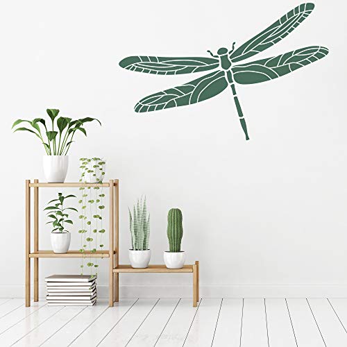 NAKLEO-Reusable-Plastic-Wall-Stencil-59x95cm-23-x-37-Dragonfly-Darning-Insect-Bug-Large-Wallpaper-Pattern-Painting-DIY-Art-Craft-Template-Fabric-Furniture-Wood-Canvas