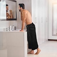 Utopia Towels 2er Badetücher Groß Baumwolle 90 x 180 cm Schwarz – Ansicht 3