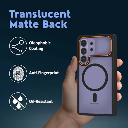 Image of AIBEX Protective Case Compatible for Samsung Galaxy S26 Ultra 5G|Slim Protective Back Cover with Camera Lens Protection, Strong Magnetic Support & Anti-Slip Grip|Military Grade Drop Protection - Grey
