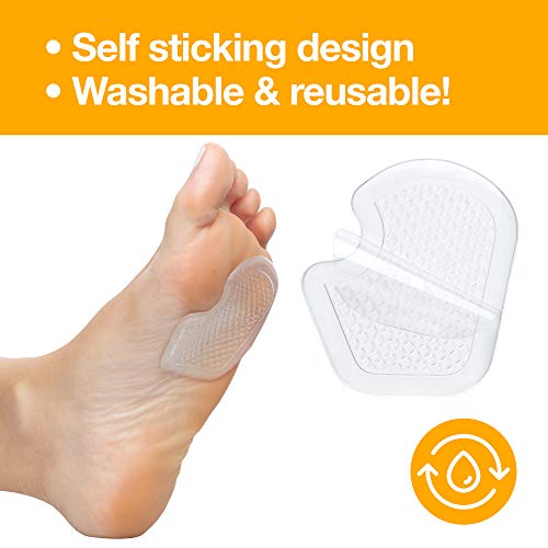 Zentoes Repositionable Gel Pads For Ball Of Foot, Cushion Protect And Relieve Metatarsal, Sesamoid Pain - 2 Pairs #TOP3