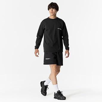 MIZUNO One-Point T-Shirt, Long Sleeve, OFF THE PITCH, Sweat Absorbent, Heat Shield, Slim Silhouette, Unisex, Adult P2MAB066 | 男女兼用、吸汗速乾、速乾、吸汗