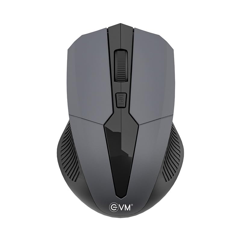 EVM EVO Wireless Mouse – 2.4GHz Optical Mouse with 4D Scroll – USB Receiver – 1600 DPI – 10m Range – 1 Year Warranty (EVM-EVO-3W042-GREY) EVM EVO Wireless Mouse – 2.4GHz Optical Mouse with 4D Scroll – USB Receiver – 1600 DPI – 10m Range – 1 Year Warranty (EVM-EVO-3W042-GREY)