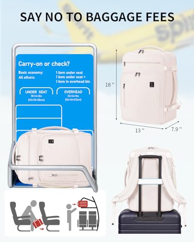 Image of ECOHUB Travel Backpack Airline Approved Under Seat Personal Item Bag