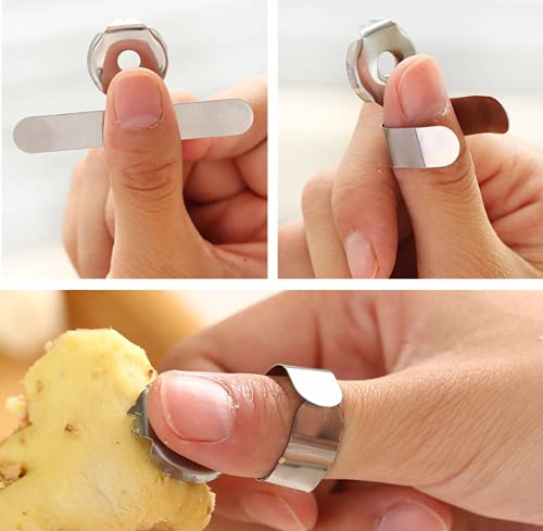 Woiwo 2 Pcs Multi-Functional Garlic Shaper, Stainless Steel Chestnut Peeler, Ginger And Mandarin Planer, Kitchen Tool #TOP4