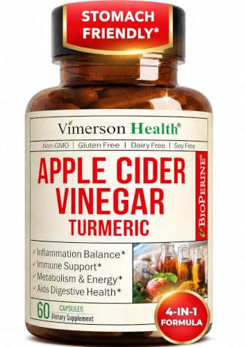 Organic Apple Cider Vinegar Capsules – Turmeric and Apple Cider