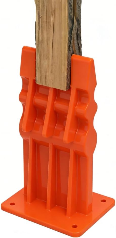 Manual Log Splitter Portable Wood Kindling Splitting Tool Carbon Steel Wood Splitting Stand for Fireplace Outdoor Camping