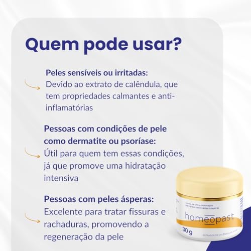 Creme Ultra Hidratação Pés Rachados 30g Caixa C/ 6 homeopast