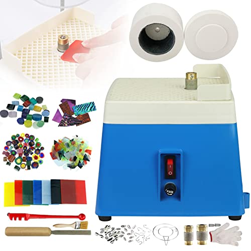 Szlifierka do szkła, zestaw narzędzi do szlifowania pulpitu do mini szkła, kolczyków, wisiorków i lamp, 220 V