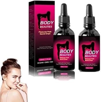 Pleasures Peak Secret Drops, Natural Desire Fusion Drops for Women, 30ml Sensitive Support Liquid, Improve Sensitivity and Pleasure 60ML