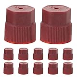 SOPOTUTU 20 Stück Ventilkappen für Kfz Klimaanlage Auslaufsichere Kunststoff Schutzkappen Passgenau Staubdicht Langlebig Ersatzteile für Klimaanlagenwartung