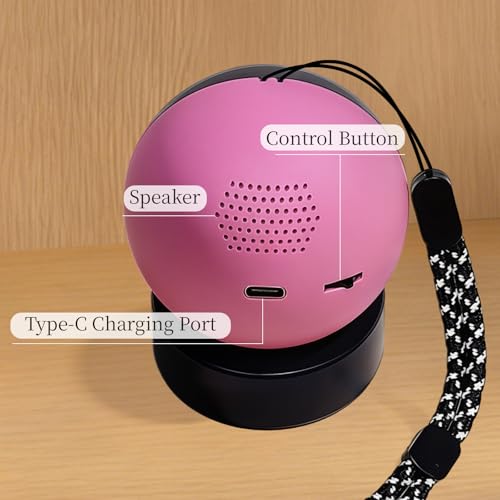 3D Memory Sphere Orb - Video Player, Wi-Fi Customizable Memory Ball Supports Photo and Video Upload, Crystal Ball Video Player for Valentine’s Day, Family Party, Graduation, Birthday Gift, Pink - Thumbnail 5