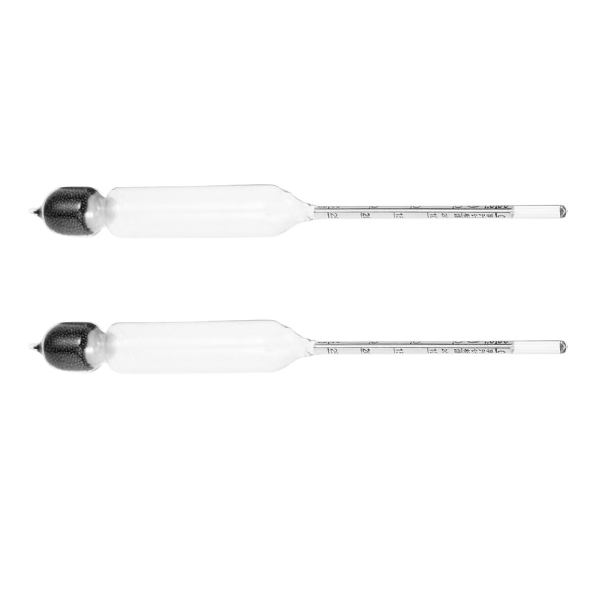 Garneck Milk Hydrometer and Density Tester 2pcs (0-25) for Milk, and Liquid Measurement Precise Lactate Meter for Home Dairy Testing