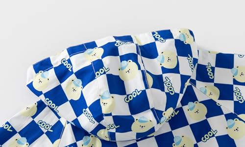 Baby Boy Color Blocked Cute Cartoon Printed Long Sleeved Zipper Jacket With Fleece And Hat Submachine Jacket3