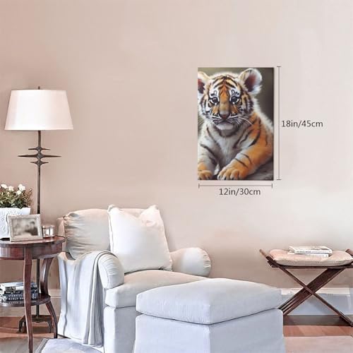 Impression HD sur toile de qualité supérieure avec tigre