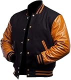 SpazeUp Letterman Jacket men College HighSchool Baseball Bomber Jacket | Varsity Letterman Leather J