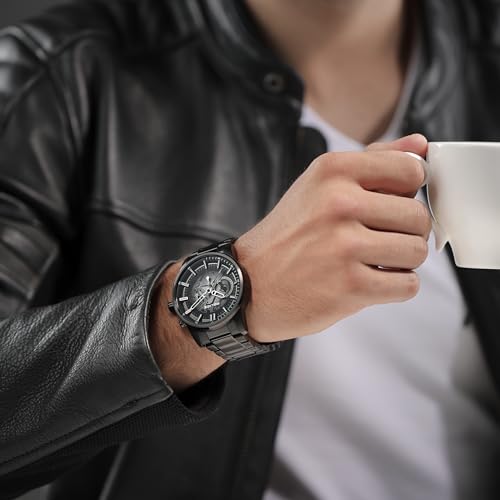 Image of Police Quartz Multifunction Black DIAL Stainless Steel Strap Watch for Men-PLPEWJK2227003SW