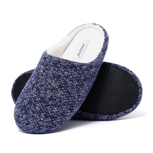 Uacyareni Flanell Pantoffeln Damen & Herren - Weiche Hausschuhe Größe 36-47